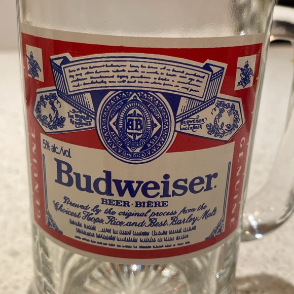 Vintage Budweiser Beer Glass Beer Mug - Picture 2 of 6